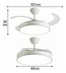Ventilador de Techo con Lámpara LED Retráctil + Control remoto - NeoAir